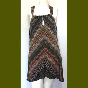 ALLEN B by Allen Schwartz BOHO Halter Dress SIZE L